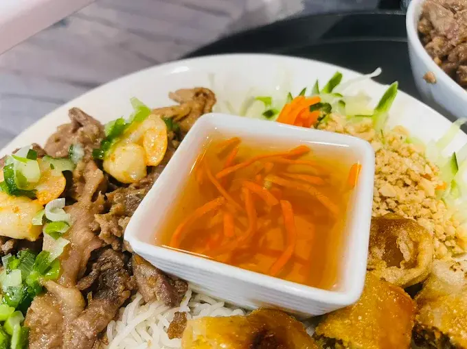 Authentic Vietnamese pho noodle soup at Orchid Garden Asian Food Restaurant Saskatoon