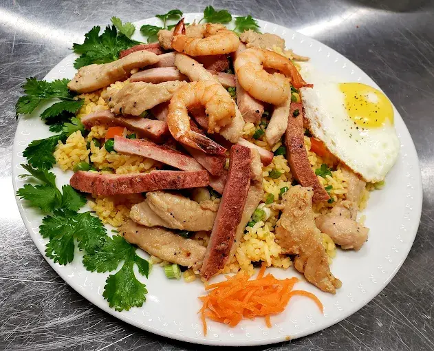 Vietnamese Special Fried Rice at Orchid Garden Asian Food Restaurant Saskatoon